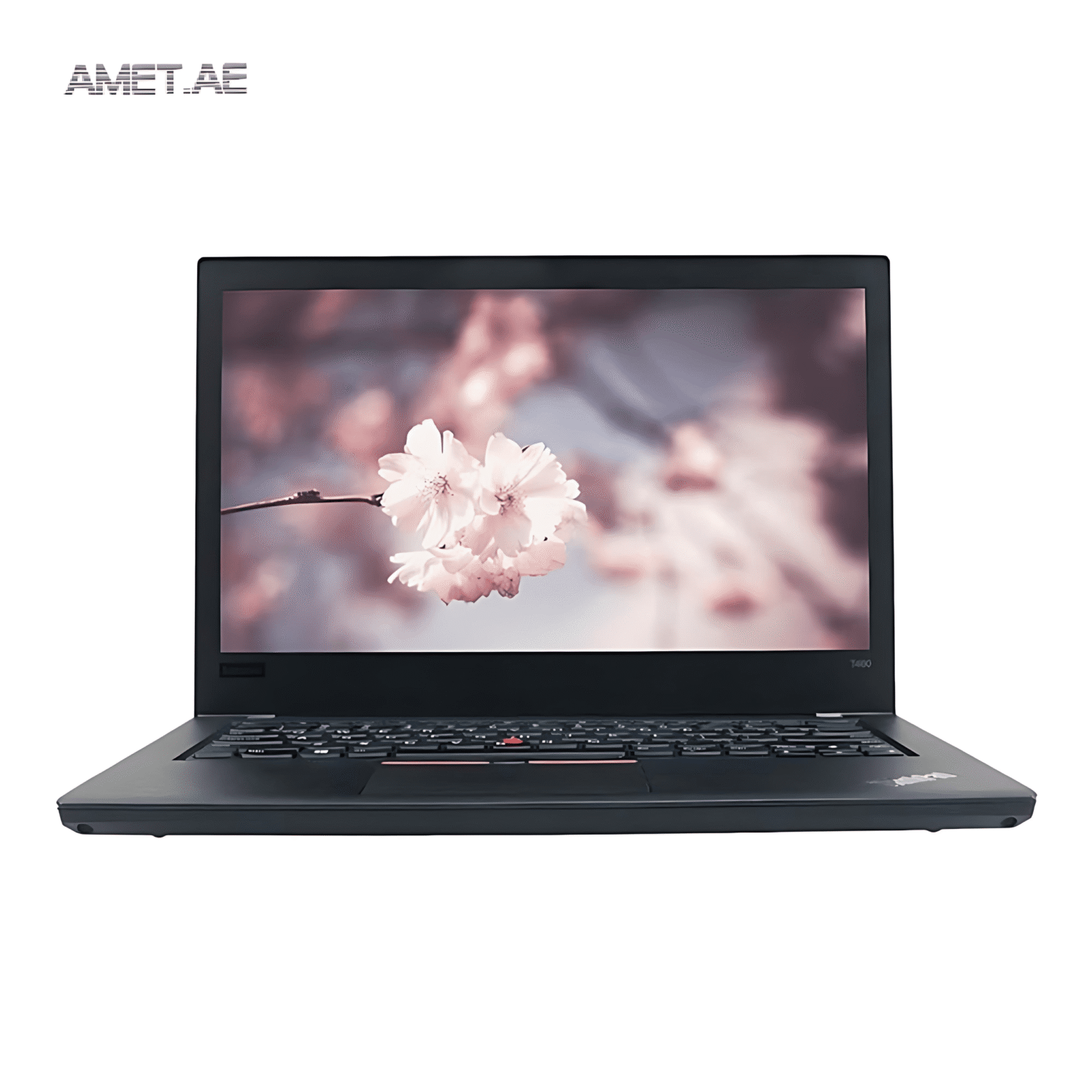 Front view of ThinkPad T480 with 14-inch display and classic black chassis