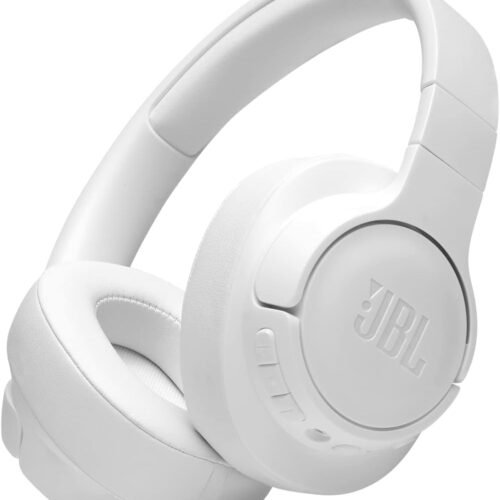 JBL Tune 760BT Wireless Over-Ear NC Headphones, Powerful Pure Bass Sound, ANC + Ambient Aware, 50H Battery, Hands-Free Call, Voice Assistant, Fast Pair - White, JBLT760NCWHT