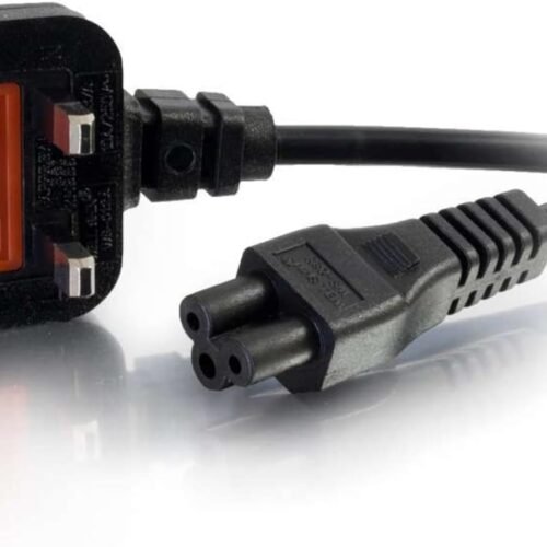 Original  0.5m UK Laptop Power Cable Black(Renewed)