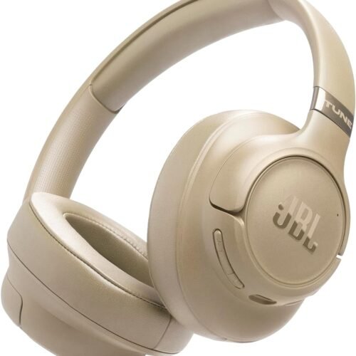 JBL Tune 780NC Wireless Over-Ear Adaptive Noise Cancelling Headphones with Hi-Res JBL Pure Bass & Spatial Sound, 76H Battery Life, 2-Mic Calls, Bluetooth 6.0, App Support – Beige (JBLT780NCBEG)