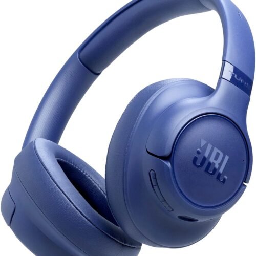 JBL Tune 730BT Wireless Over-Ear Bluetooth Headphones with Pure Bass Sound, 76H Battery Life, Dual Beamforming Mics, Multi-Point Bluetooth 6.0, Foldable & Comfortable – Blue (JBLT730BTBLU)