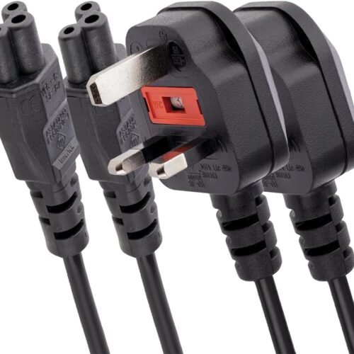 Original 3pcs Laptop Power Cable 3 Pin for Laptop AC-Adapter Charger  (1.5M / 5FT)(Renewed)
