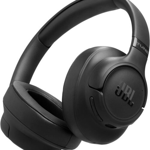 JBL Tune 780NC Wireless Over-Ear Adaptive Noise Cancelling Headphones with Hi-Res JBL Pure Bass & Spatial Sound, 76H Battery Life, 2-Mic Calls, Bluetooth 6.0, App Support – Black (JBLT780NCBLK)