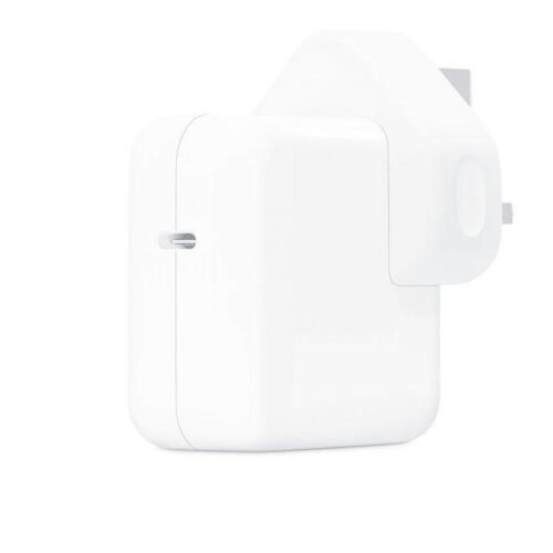 Genuine Apple 30W Fast Charger - USB-C Power Adapter (MY1W2ZE/A) for MacBook Air & iPhone