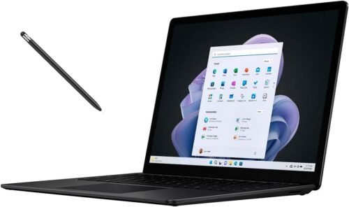 Microsoft  Surface Laptop 4 Super Thin 15 Inch Touchscreen  Black Intel 11th Gen Quad Core i7 16 GB RAM 512 GB SSD Black (Renewed)