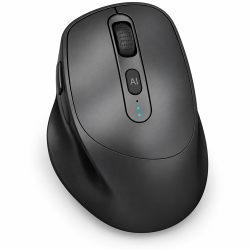 M1 AI Smart Wireless Mouse – Black | Voice Typing, Real-Time Translation, AI Assistant & USB-C Rechargeable