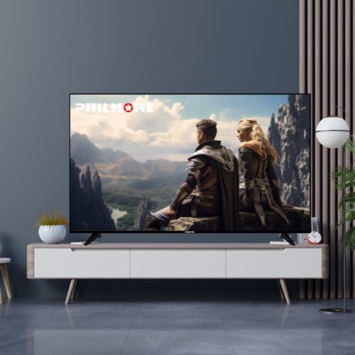 Philmore 43-Inch QLED Smart TV Android 15, Bluetooth, DVB-T2, Made in UAE